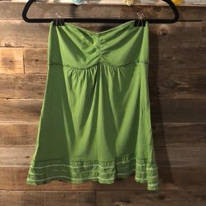 Green tube top